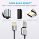 CHOETECH 2 in 1 Micro USB & Type C Cable