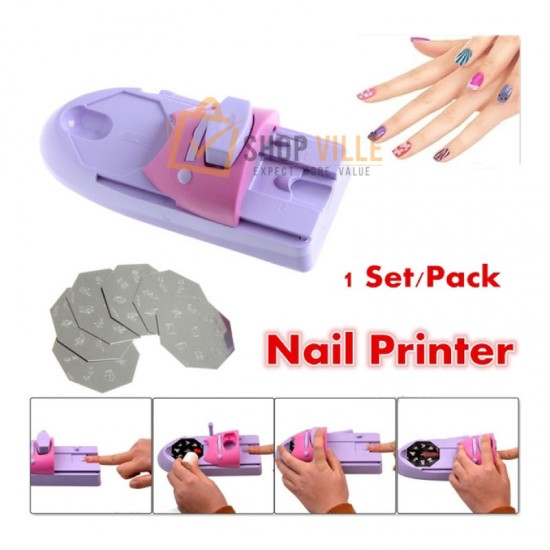 DIY Nail Art Printing Stamp Machine Set