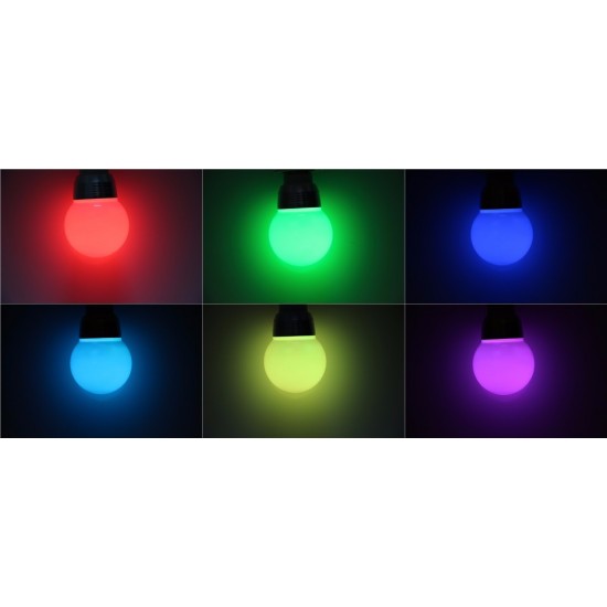 LED Bulb 5w RGB 16 Colors Changeable with IR Remote Control